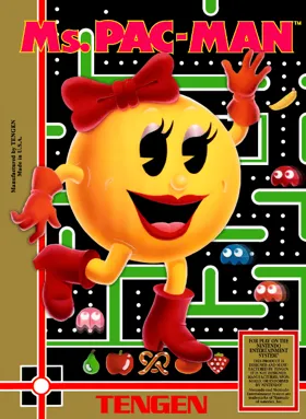 Ms. Pac-Man (USA) (Tengen) (Unl) box cover front